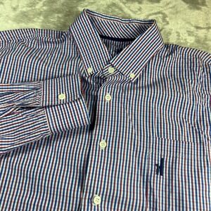 Johnnie-O Mens XL Adult Button Down Shirt Prepformance Red White Blue Check